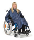 Mobility poncho, unlined waterproof ponch with sleeves ideal for wheelchairs