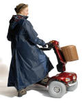 Scooter buggy coat - fully lined long length for use on and off buggy