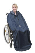 Wheely Mac. Waterproof mac for use with a wheelchair