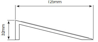 COMBI shower tray ramped edge diagram 2