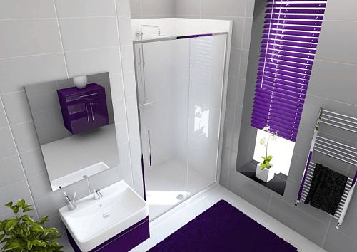 Envirotec 1200 Alcove shower pod with sliding door