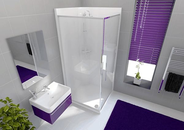 Envirotec square leak free corner shower pods 900mm and 800mm