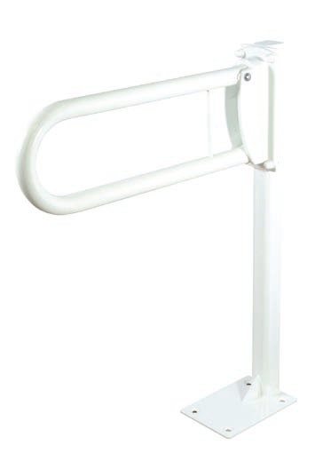 Floor Mounted Post to support any 'DR type' hinged support rail 