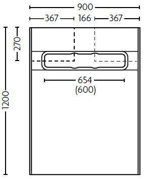 AquaDec Linear 2 - 1200mm x 900mm