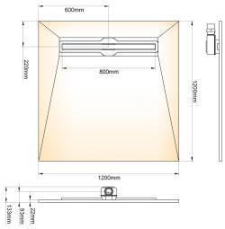 Linear Flo Dec 3 (1200mm x 1200mm)
