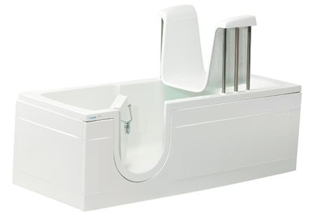 Montana full length walk in bath with side door access and lifting seat