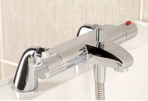Venice thermostatic bath shower mixer tap for Solo walk in bath