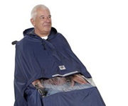 Weatherproof clothing for mobility scooters and invalid buggies