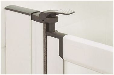Lean gently on the lever and the door rises to make opening so simple