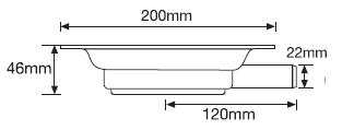 Waste outlet pan for pump