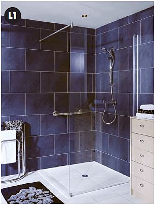 EASA Elegance fixed glass shower screen