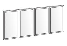 EASA Evolution four half height shower panels