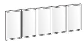 EASA Evolution five half height shower panels