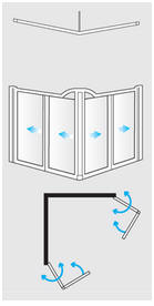 EASA Evolution half height shower enclosure model V4