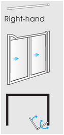 EASA Evolution half height shower enclosure model V13R