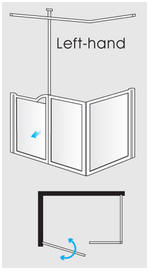 EASA Evolution half height shower enclosure model V15L