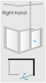 EASA Evolution half height shower enclosure model V15R