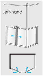 EASA Evolution half height shower enclosure model V17L