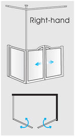 EASA Evolution half height shower enclosure model V17R