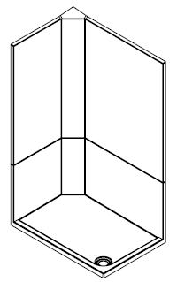 Envirotec 1200 x 800 shower pod shell