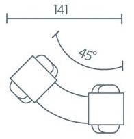 MAXI GRIP Rail 45 degree corner joint