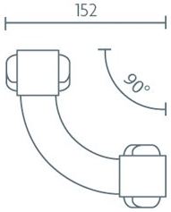 MAXI GRIP Rail 90 degree corner joint