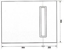 Novellini DUO DECK 3 - Linea drain 1200 x 900 wet room floor former