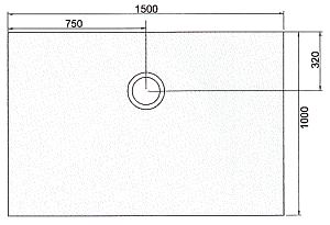 Quattro Deck 1500 x 1000 wet room shower floor former Kit 7