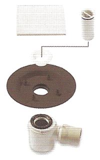 Novellini Quattro deck wet room floor waste assembly