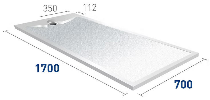 Middleton 2 low profile shower tray 1700 x 700