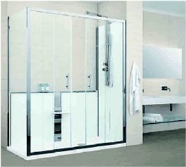 Bath replacement shower enclosure