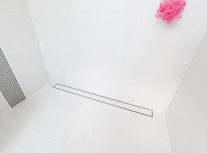 Novellini MONO DECK Linear wall drain wet room floor former