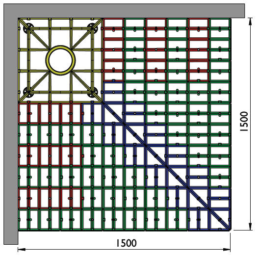 Aquagrade 1500 x 1500 corner