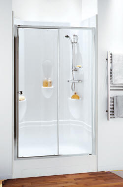 Coram 1200 alcove leak free shower pod