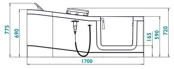 Easy Riser Bath Dimensions 2